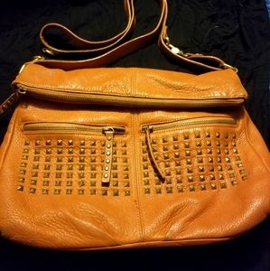 Leather cross body bag